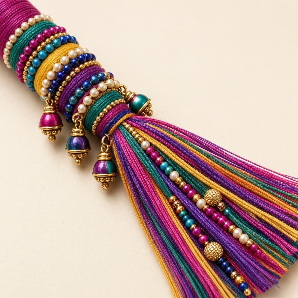 Paranda bead and thread detail