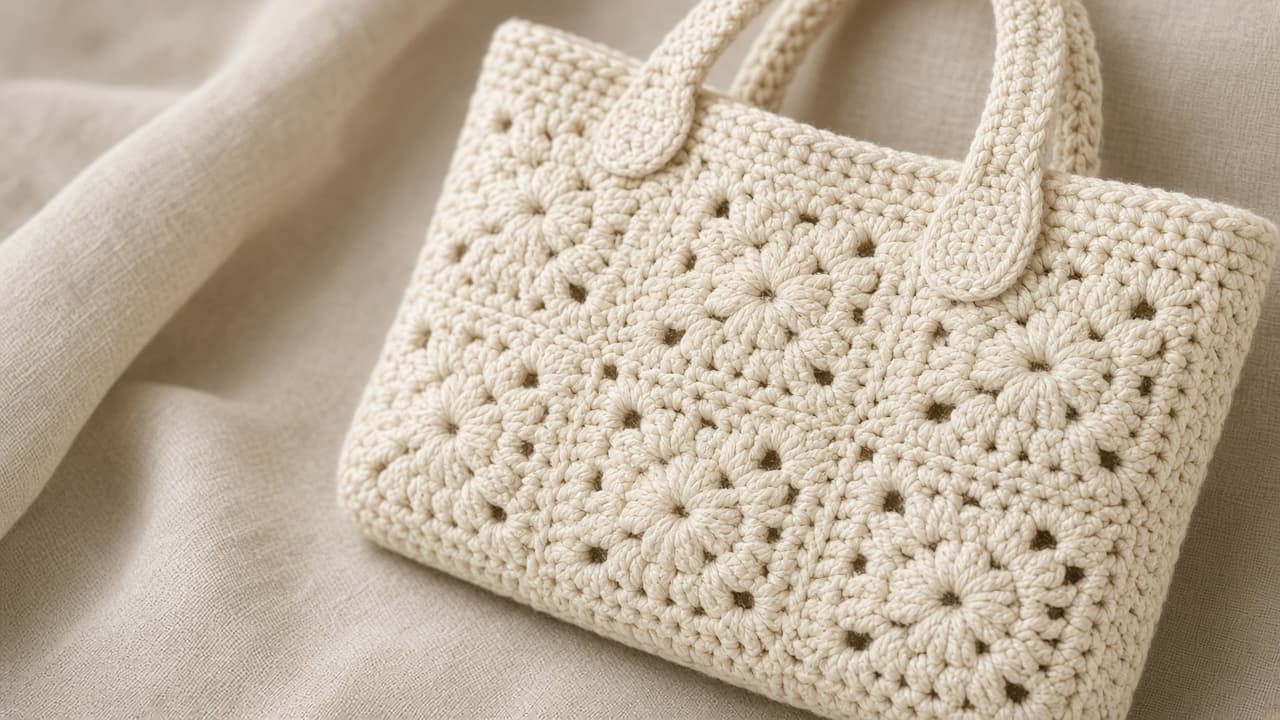 Tote stitch and handle detail — matching studio shot
