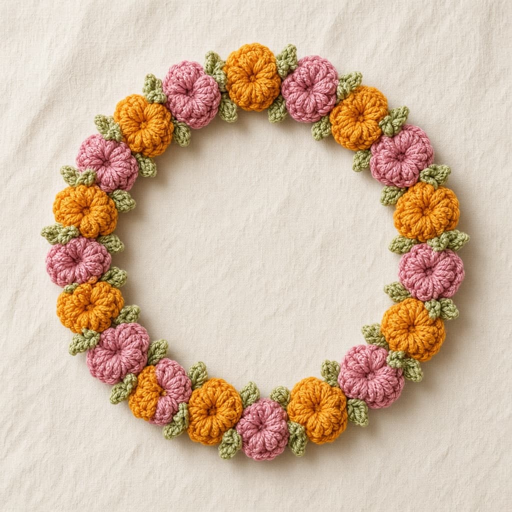 Handmade crochet floral gajra for mehndi — ZAYUNE