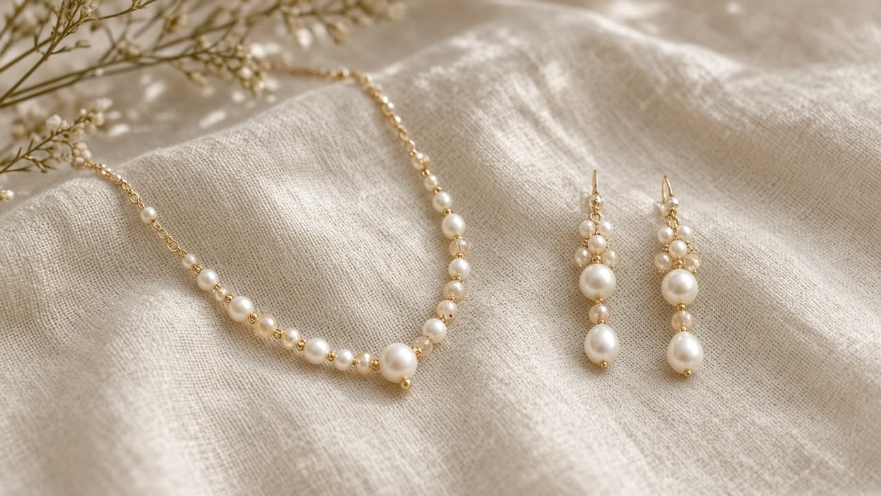Wedding season: Pearl & beaded sets.