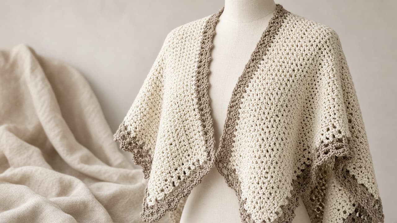 Handmade crochet poncho and shrug — ZAYUNE Winter Special